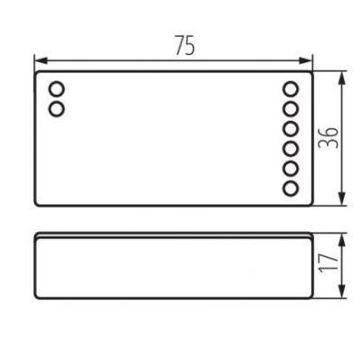 Kontroler do taśm LED CTRL 12/24V biały 22147 KANLUX  (22147)